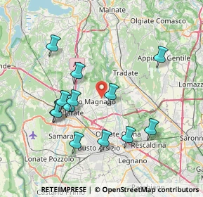 Mappa Via Benedetto Croce, 21054 Fagnano Olona VA, Italia (7.38538)