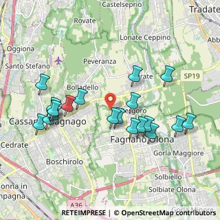 Mappa Via Benedetto Croce, 21054 Fagnano Olona VA, Italia (1.96)