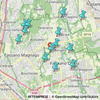 Mappa Via Benedetto Croce, 21054 Fagnano Olona VA, Italia (2.05385)