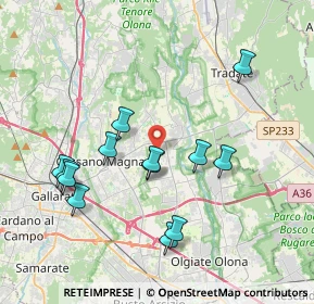 Mappa Via Benedetto Croce, 21054 Fagnano Olona VA, Italia (3.78308)