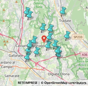 Mappa Via Benedetto Croce, 21054 Fagnano Olona VA, Italia (3.1425)