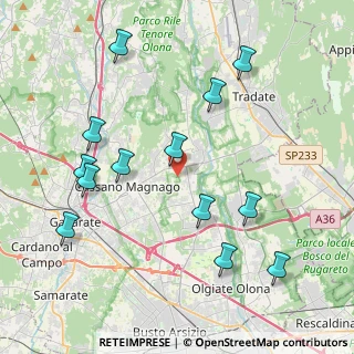 Mappa Via Benedetto Croce, 21054 Fagnano Olona VA, Italia (4.47923)