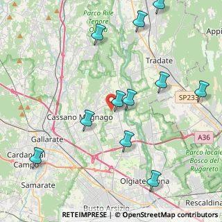 Mappa Via Benedetto Croce, 21054 Fagnano Olona VA, Italia (4.73909)