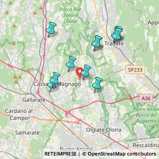 Mappa Via Benedetto Croce, 21054 Fagnano Olona VA, Italia (3.56364)