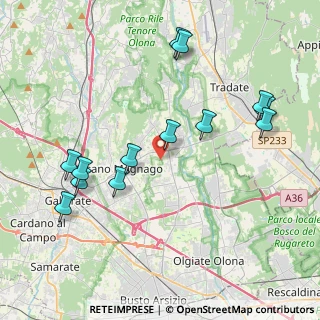 Mappa Via Benedetto Croce, 21054 Fagnano Olona VA, Italia (4.36769)