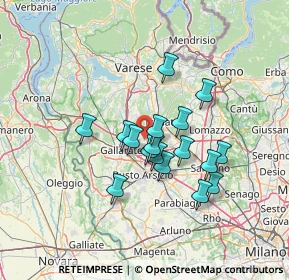 Mappa Via Benedetto Croce, 21054 Fagnano Olona VA, Italia (10.69647)