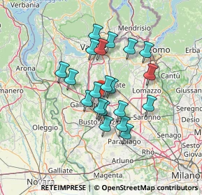 Mappa Via Benedetto Croce, 21054 Fagnano Olona VA, Italia (10.7365)