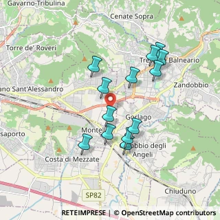 Mappa Strada Maccarani, 24060 Gorlago BG, Italia (1.63769)