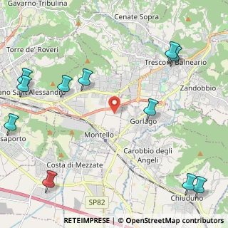 Mappa Strada Maccarani, 24060 Gorlago BG, Italia (3.08455)