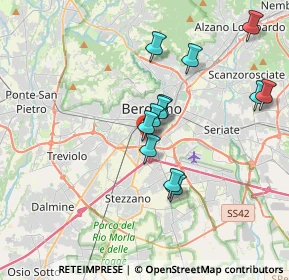 Mappa Via Cavalieri di Vittorio Veneto, 24125 Bergamo BG, Italia (3.24417)