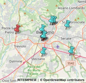 Mappa Via Cavalieri di Vittorio Veneto, 24125 Bergamo BG, Italia (2.71455)