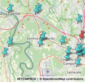 Mappa Via Palestro, 21019 Somma Lombardo VA, Italia (6.1215)