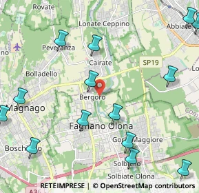 Mappa Via Opifici Valle, 21054 Fagnano Olona VA, Italia (2.82)