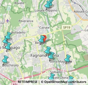 Mappa Via Opifici Valle, 21054 Fagnano Olona VA, Italia (2.98308)