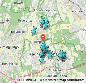 Mappa Via Opifici Valle, 21054 Fagnano Olona VA, Italia (1.52667)