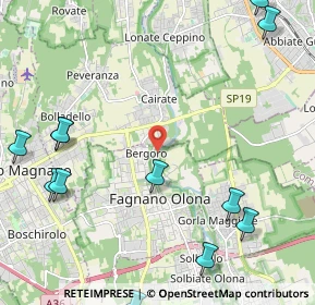 Mappa Via Opifici Valle, 21054 Fagnano Olona VA, Italia (3.00667)