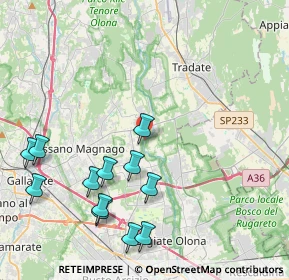 Mappa Via Opifici Valle, 21054 Fagnano Olona VA, Italia (4.70917)