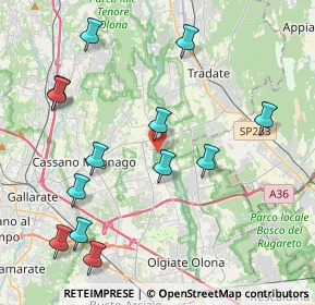 Mappa Via Opifici Valle, 21054 Fagnano Olona VA, Italia (4.65)