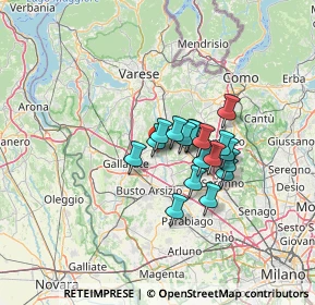 Mappa Via Opifici Valle, 21054 Fagnano Olona VA, Italia (9.16111)
