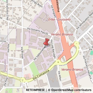 Mappa Via Sabbionette, 7, 20843 Verano Brianza, Monza e Brianza (Lombardia)