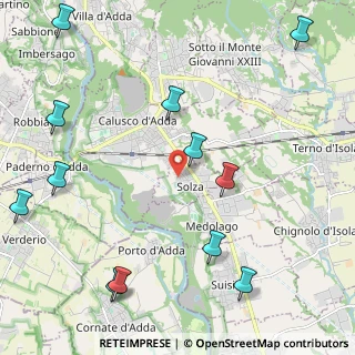 Mappa Via Gioacchino Rossini, 24030 Solza BG, Italia (2.84333)