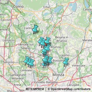 Mappa Via L. Barzaghi, 20843 Verano Brianza MB, Italia (6.16813)