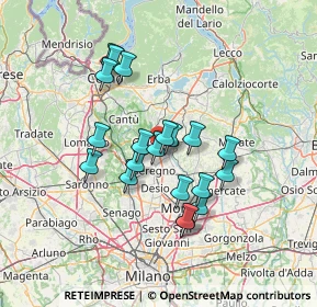 Mappa Via L. Barzaghi, 20843 Verano Brianza MB, Italia (11.488)