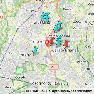 Mappa Via L. Barzaghi, 20843 Verano Brianza MB, Italia (1.53182)