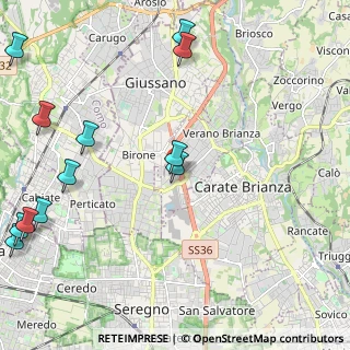 Mappa Via L. Barzaghi, 20843 Verano Brianza MB, Italia (2.99)
