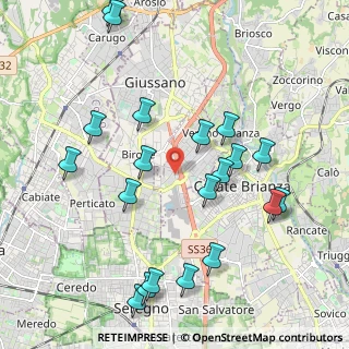 Mappa Via L. Barzaghi, 20843 Verano Brianza MB, Italia (2.265)