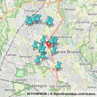 Mappa Via L. Barzaghi, 20843 Verano Brianza MB, Italia (1.54313)