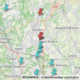 Mappa Via L. Barzaghi, 20843 Verano Brianza MB, Italia (4.84636)