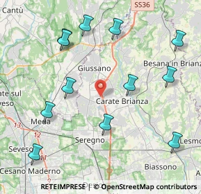 Mappa Via L. Barzaghi, 20843 Verano Brianza MB, Italia (4.78083)