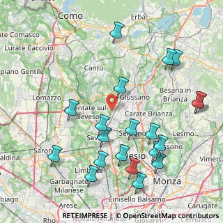 Mappa Via San Martino della Battaglia, 22060 Cabiate CO, Italia (9.431)