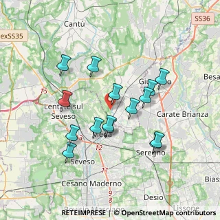 Mappa Via San Martino della Battaglia, 22060 Cabiate CO, Italia (3.27267)