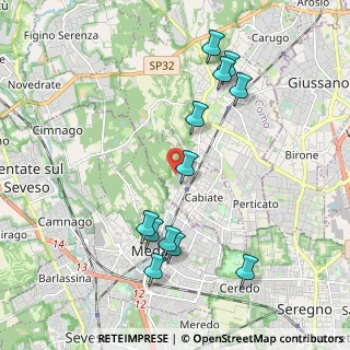 Mappa Via San Martino della Battaglia, 22060 Cabiate CO, Italia (2.1125)