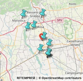 Mappa Via Laghi, 35013 Cittadella PD, Italia (6.06818)