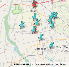 Mappa Via Laghi, 35013 Cittadella PD, Italia (3.67)