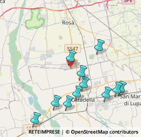 Mappa Via Laghi, 35013 Cittadella PD, Italia (4.20364)