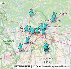 Mappa Via per Curnasco, 24127 Bergamo BG, Italia (5.96375)