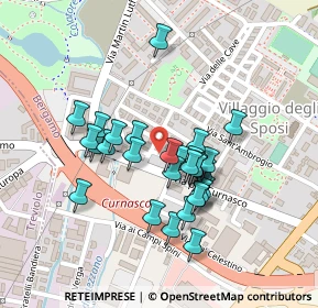 Mappa Via per Curnasco, 24127 Bergamo BG, Italia (0.17667)