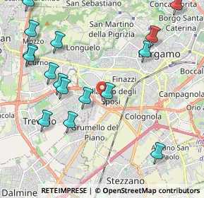 Mappa Via per Curnasco, 24127 Bergamo BG, Italia (2.47313)