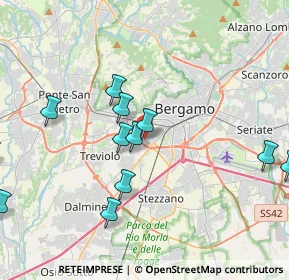 Mappa Via per Curnasco, 24127 Bergamo BG, Italia (4.99071)