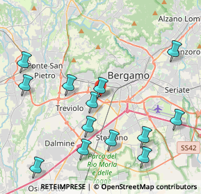 Mappa Via per Curnasco, 24127 Bergamo BG, Italia (4.73308)