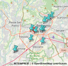 Mappa Via per Curnasco, 24127 Bergamo BG, Italia (3.12182)