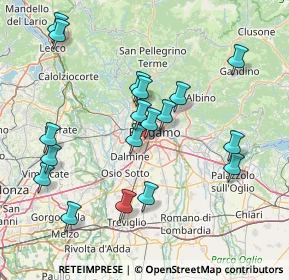 Mappa Via per Curnasco, 24127 Bergamo BG, Italia (15.64222)