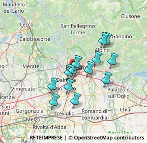 Mappa Via per Curnasco, 24127 Bergamo BG, Italia (10.90462)