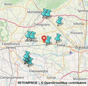 Mappa Via Marco Pasato, 31050 Vedelago TV, Italia (7.24727)