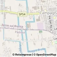 Carte Tezze sul Brenta