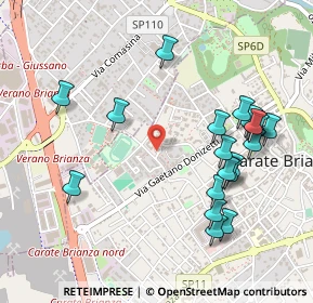 Mappa Via XXV Aprile, 20841 Carate Brianza MB, Italia (0.538)